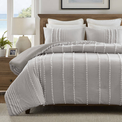 Anslee 3-Piece Cotton Yarn-Dyed Duvet Cover Set