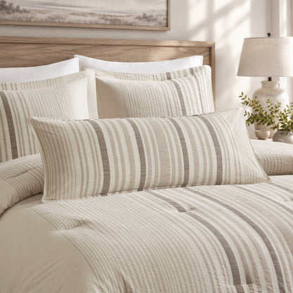 Ellery Jacquard Stripe Body Pillow Cover