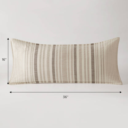 Ellery Jacquard Stripe Body Pillow Cover
