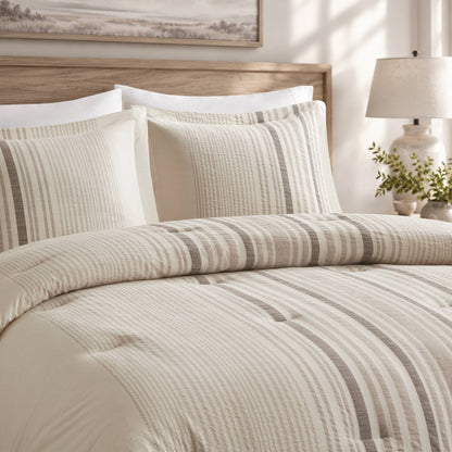 Ellery 3-Piece Jacquard Stripe Comforter Set