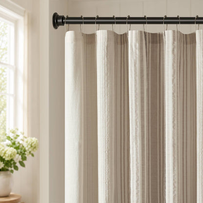 Ellery Jacquard Stripe Shower Curtain
