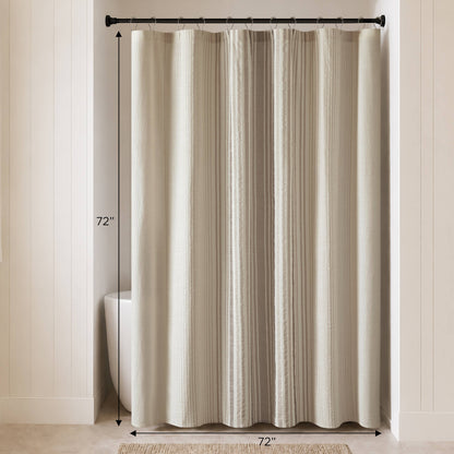 Ellery Jacquard Stripe Shower Curtain