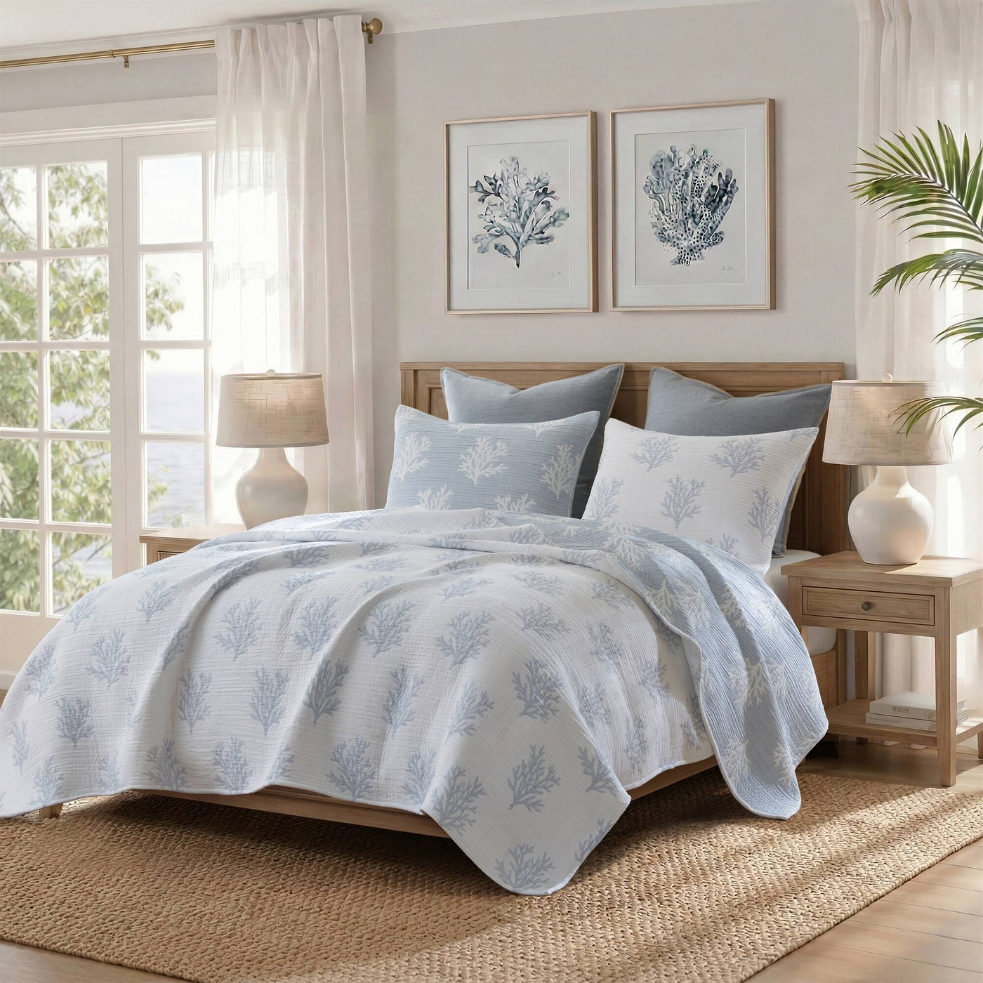 Mia Coral 3-Piece Quilt Mini Set