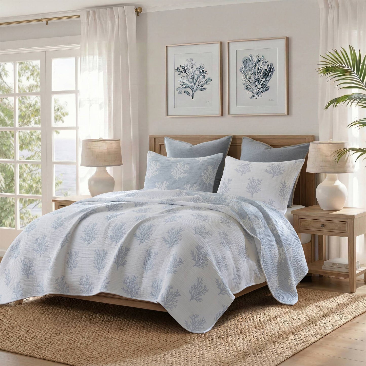 Mia Coral 3-Piece Quilt Mini Set