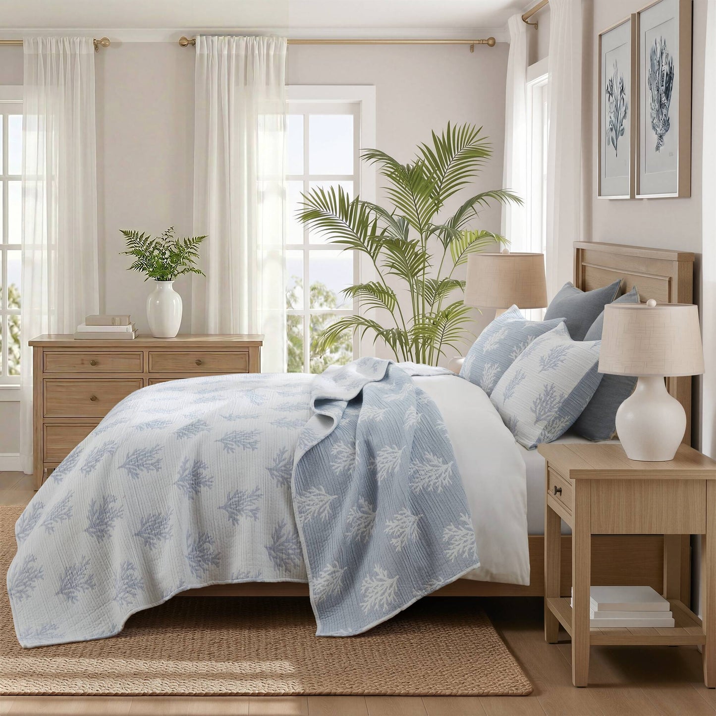 Mia Coral 3-Piece Quilt Mini Set