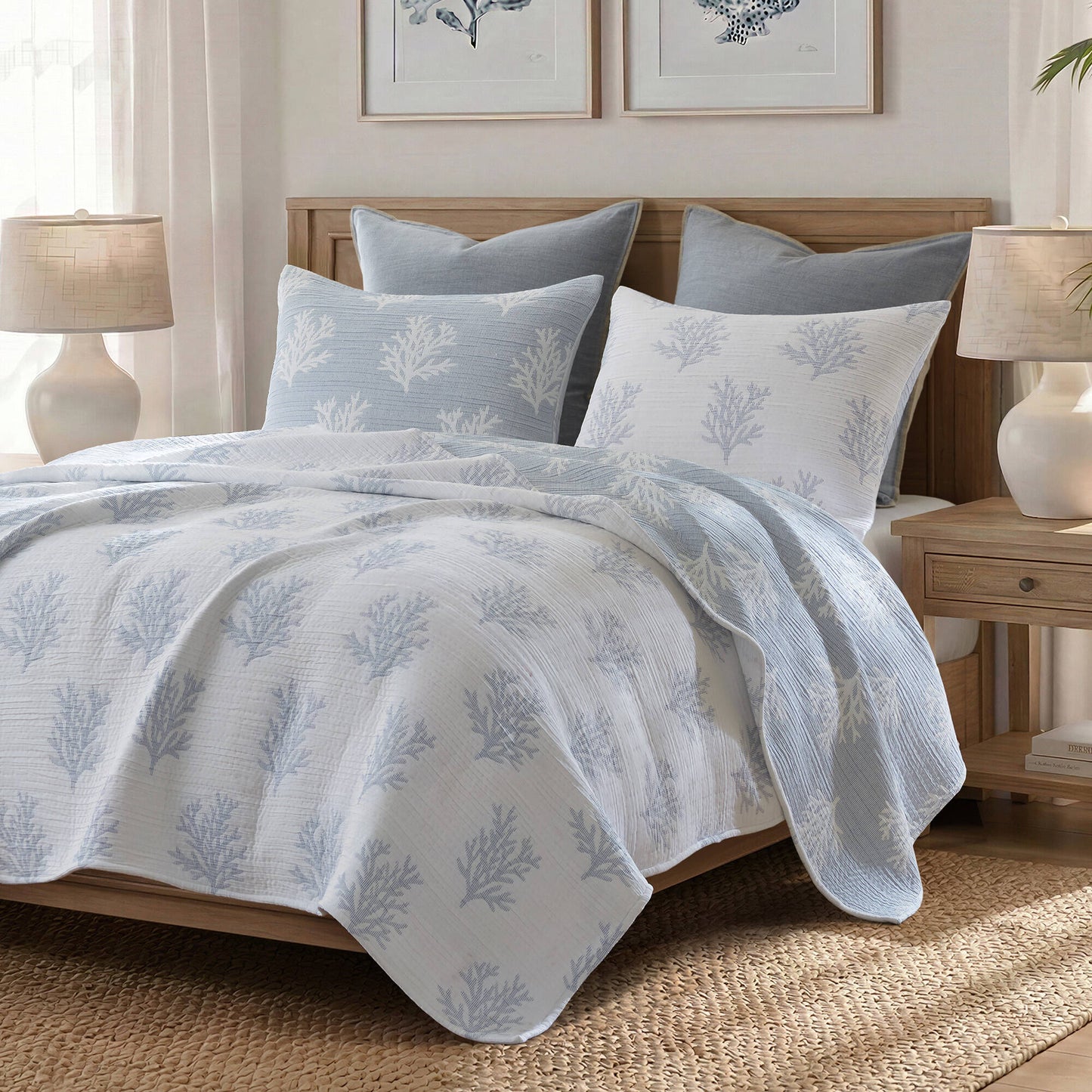 Mia Coral 3-Piece Quilt Mini Set