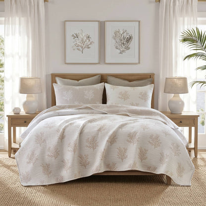 Mia Coral 3-Piece Quilt Mini Set