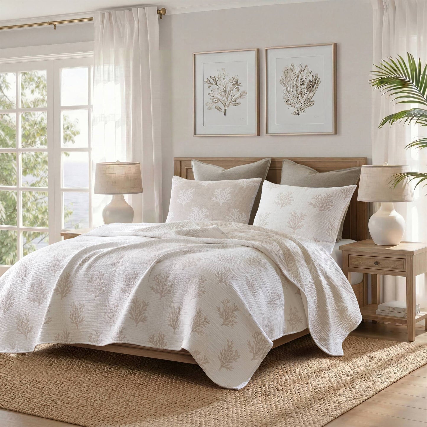 Mia Coral 3-Piece Quilt Mini Set