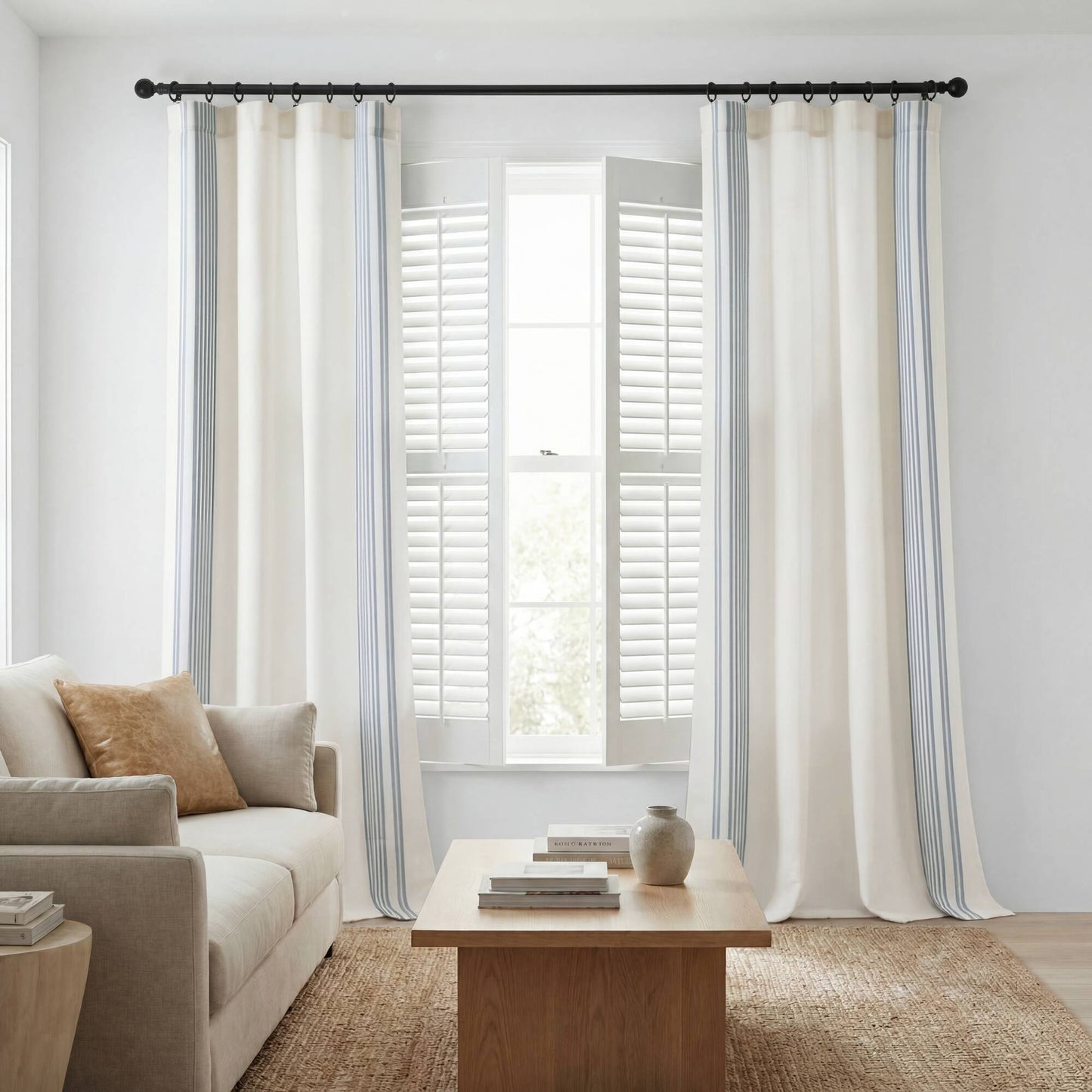 Morgan 2 Window Panels with 16 Rings