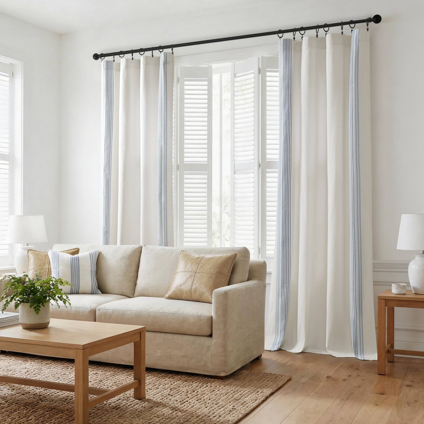 Morgan 2 Window Panels with 16 Rings