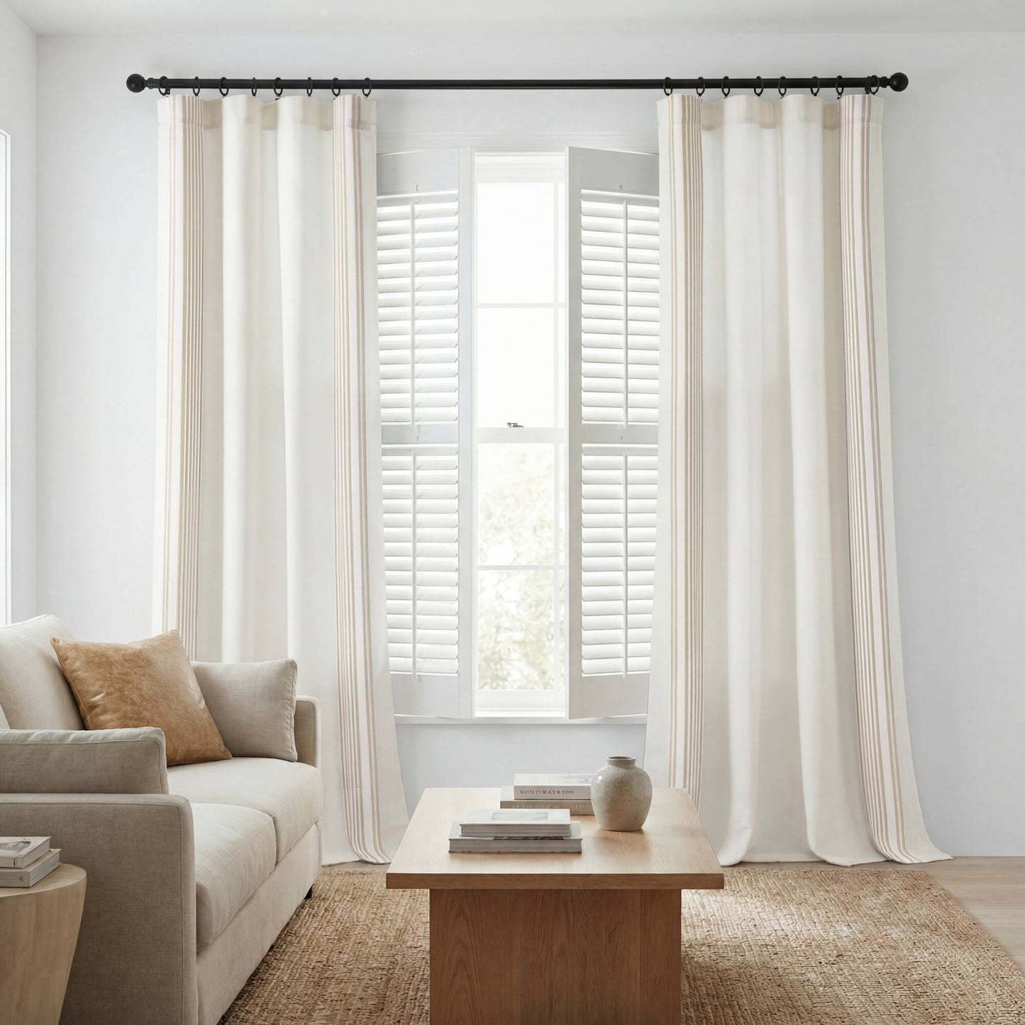 Morgan 2 Window Panels with 16 Rings