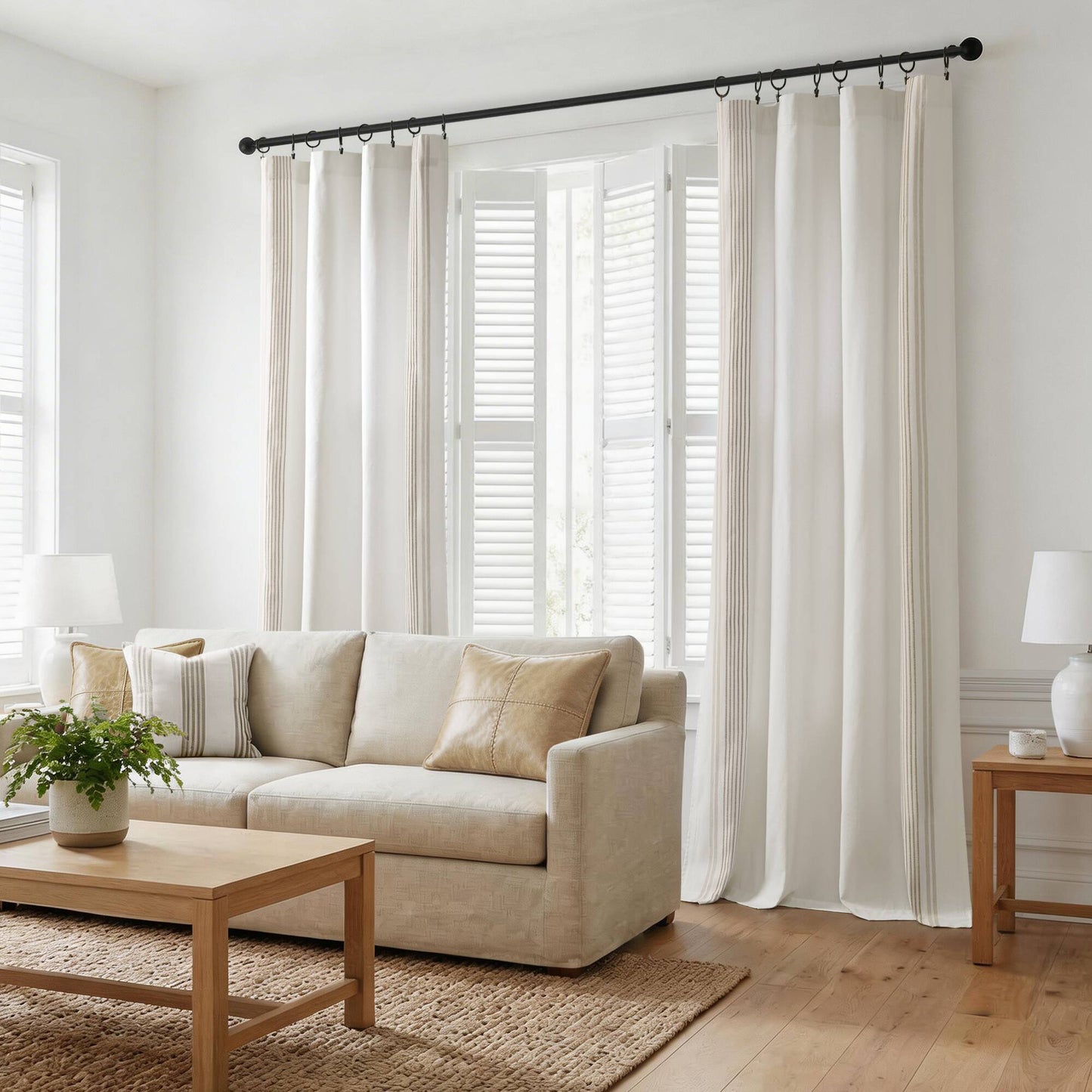 Morgan 2 Window Panels with 16 Rings