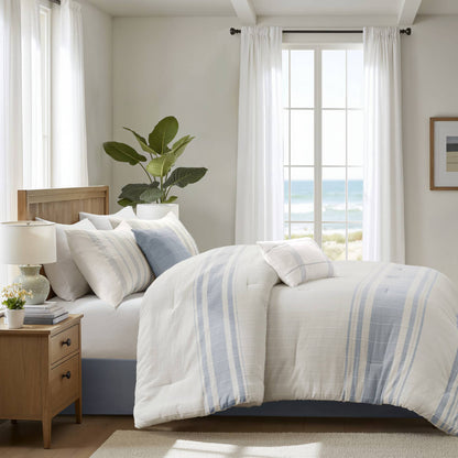 Morgan 6-Piece Cotton Jacquard Oversized Comforter Set