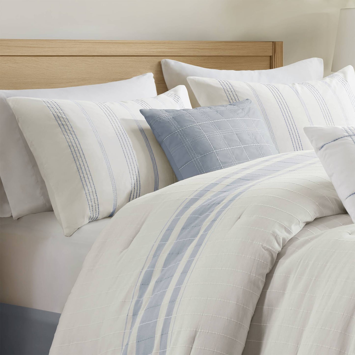 Morgan 6-Piece Cotton Jacquard Oversized Comforter Set