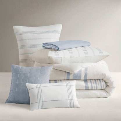 Morgan 6-Piece Cotton Jacquard Oversized Comforter Set