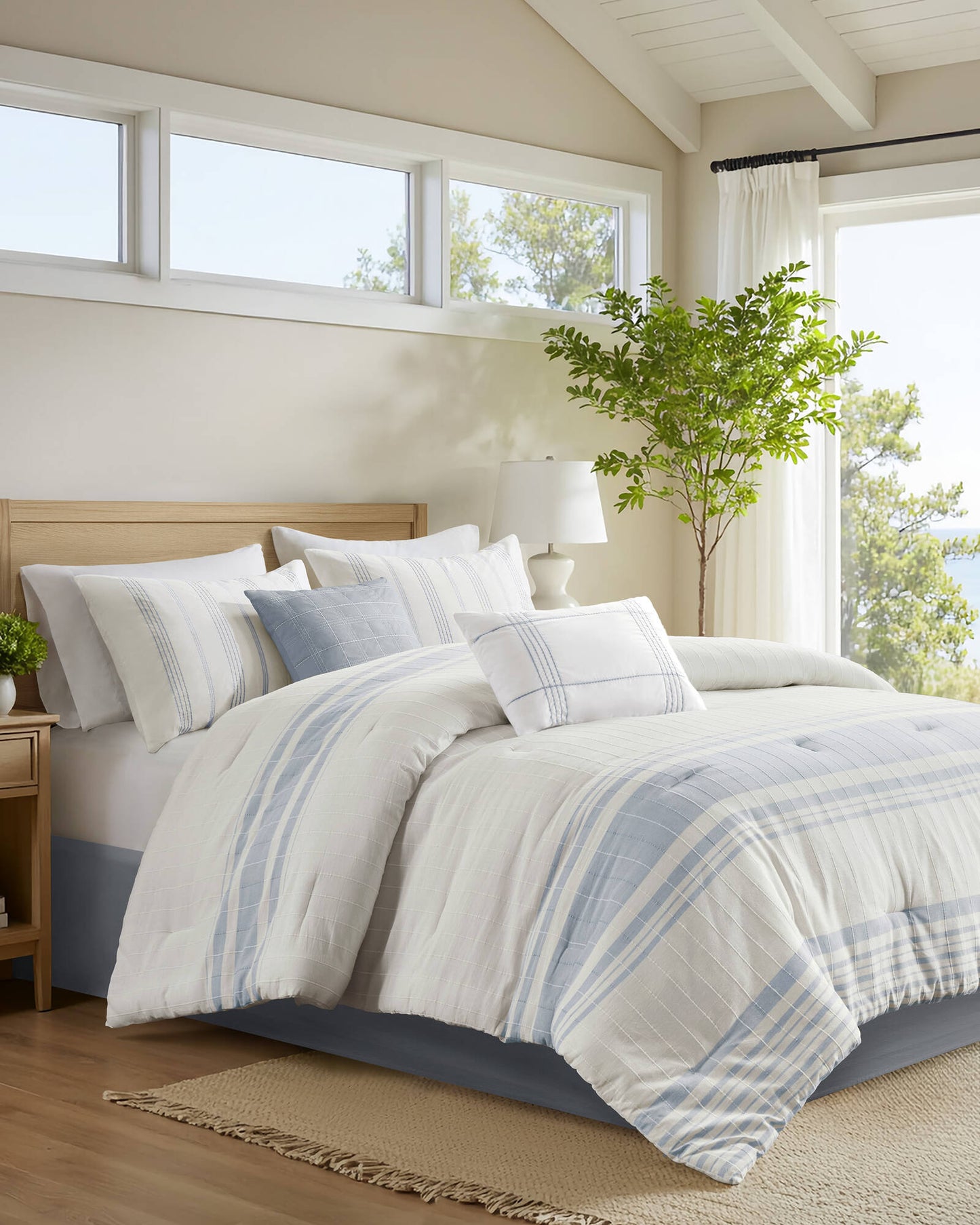 Morgan 5 Piece Cotton Jaquard Duvet Set