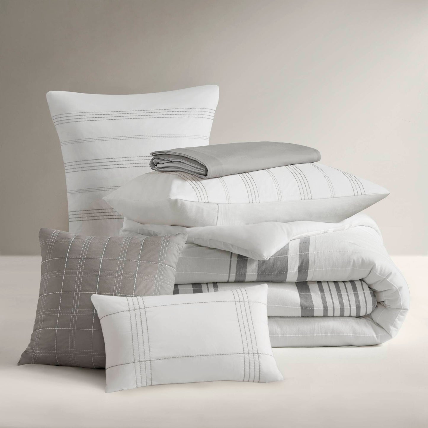 Morgan 6-Piece Cotton Jacquard Oversized Comforter Set