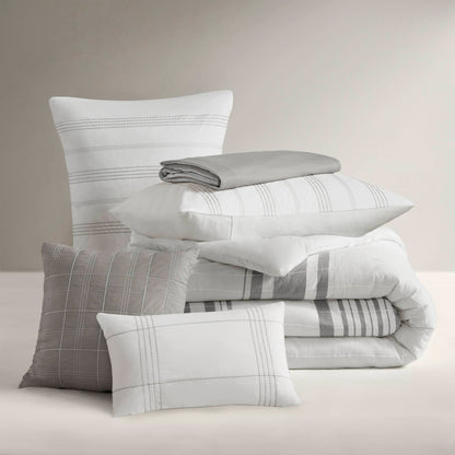 Morgan 6-Piece Cotton Jacquard Oversized Comforter Set