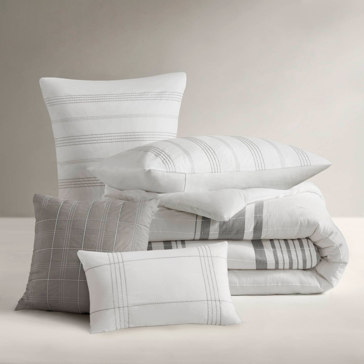 Morgan 5-Piece Cotton Jacquard Duvet Set