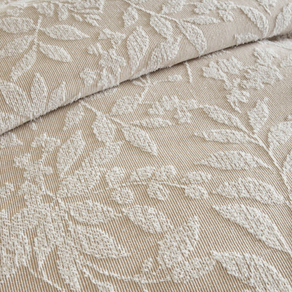 Solace Leaf Cotton Blend Botanical Jacquard Comforter Set