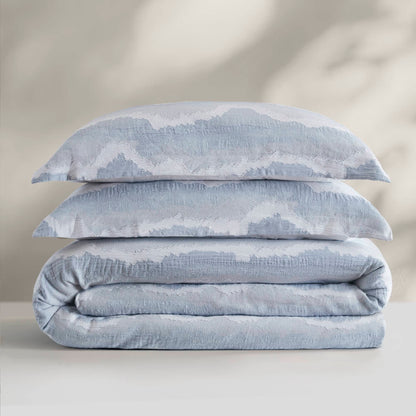 Ocean Wave 3 Piece Cotton Duvet Set