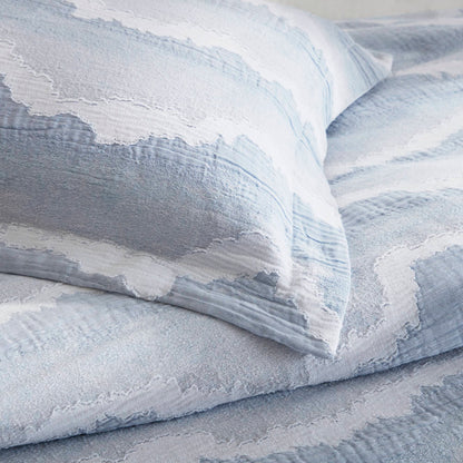 Ocean Wave 3 Piece Cotton Duvet Set