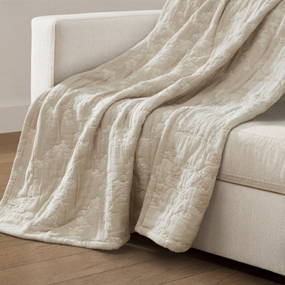 Catalina Botanical Cotton Jacquard Throw