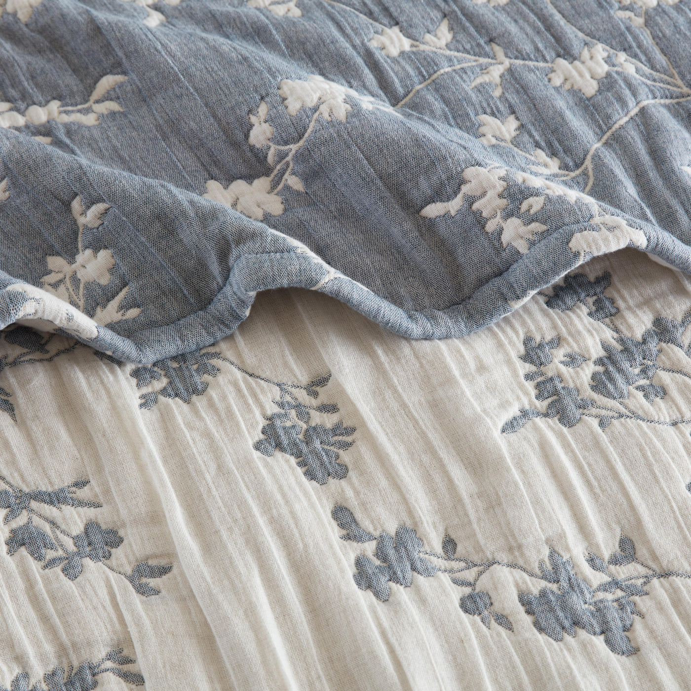Catalina Botanical Cotton Jacquard Throw