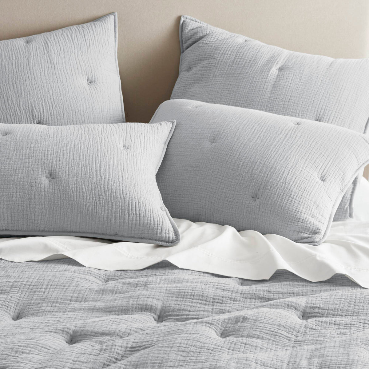 Breeze Cotton Gauze  Embroidered Euro Sham