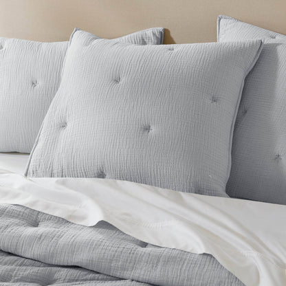 Breeze Cotton Gauze  Embroidered Euro Sham