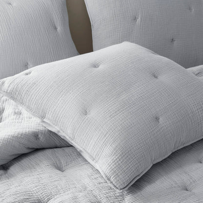 Breeze Cotton Gauze  Embroidered Euro Sham