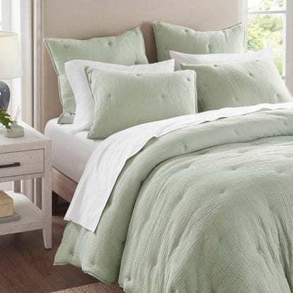 Breeze Cotton Gauze  Embroidered Euro Sham