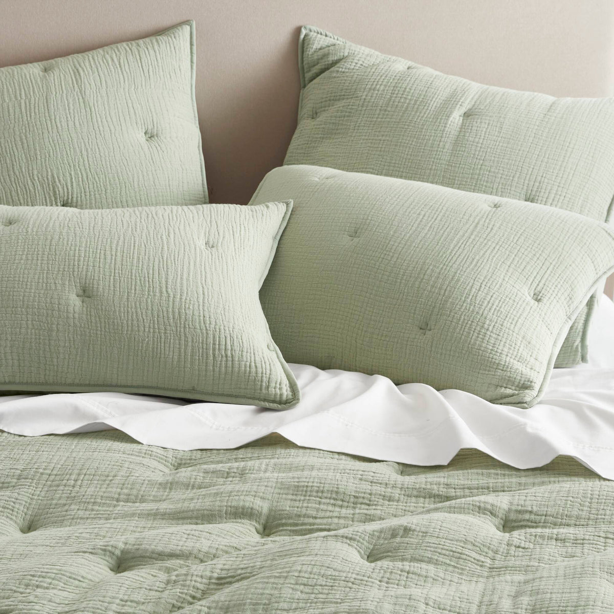 Breeze Cotton Gauze  Embroidered Euro Sham