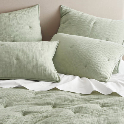 Breeze Cotton Gauze  Embroidered Euro Sham