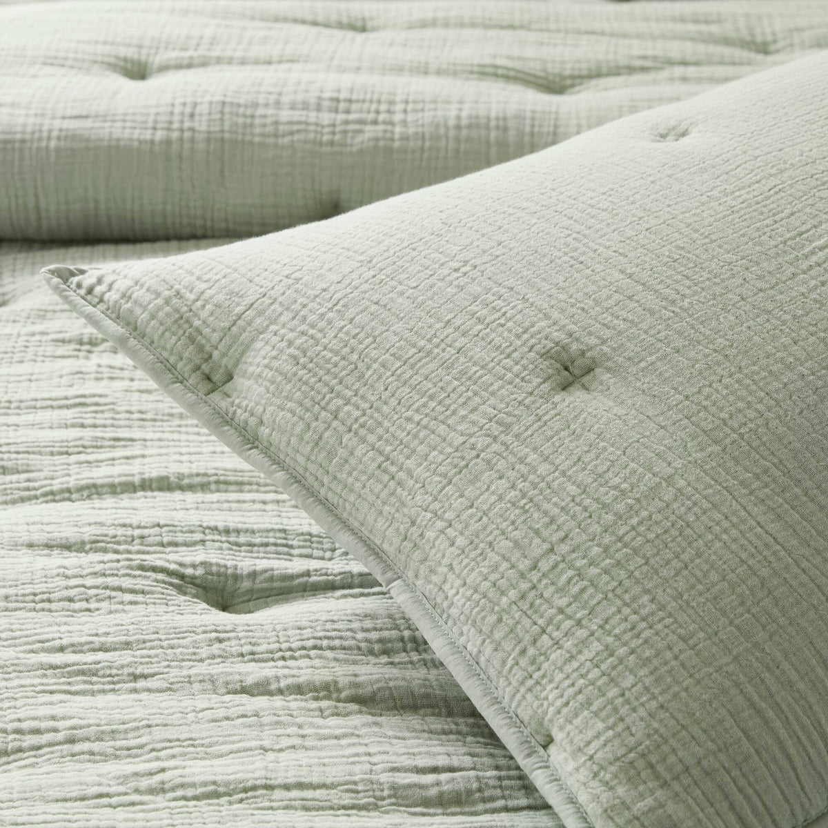 Breeze Cotton Gauze  Embroidered Euro Sham