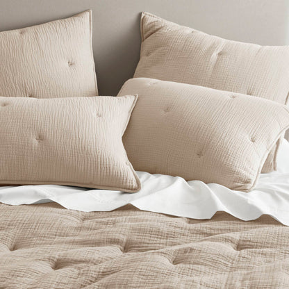 Breeze Cotton Gauze  Embroidered Euro Sham