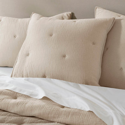 Breeze Cotton Gauze  Embroidered Euro Sham