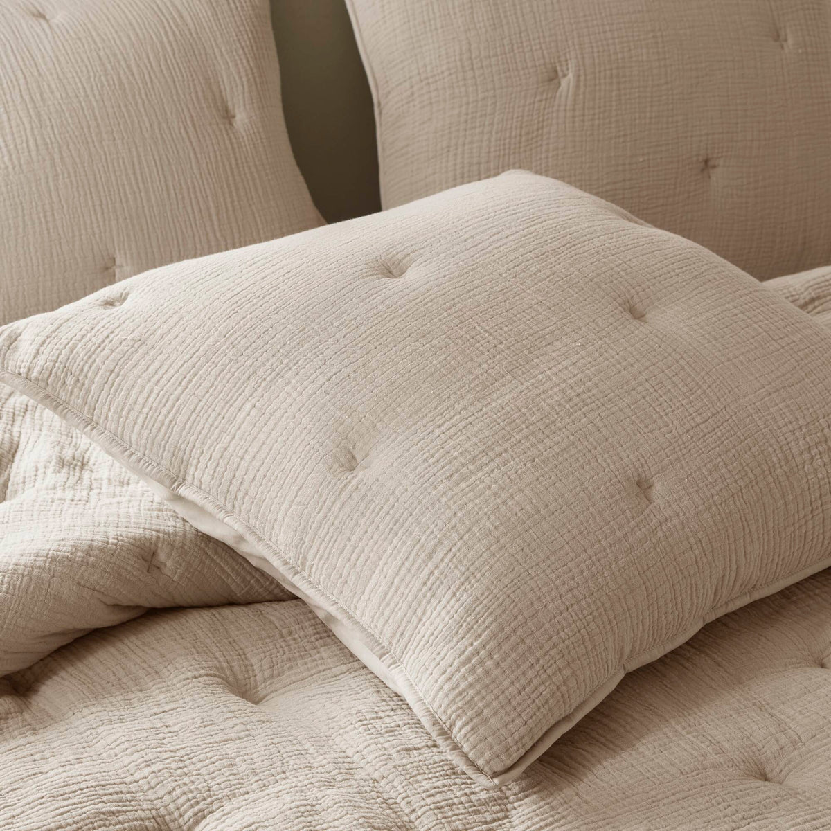 Breeze Cotton Gauze  Embroidered Euro Sham