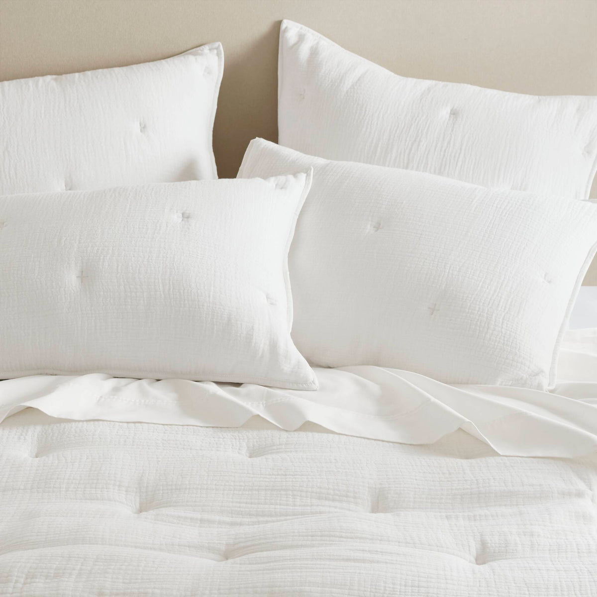 Breeze Cotton Gauze  Embroidered Euro Sham