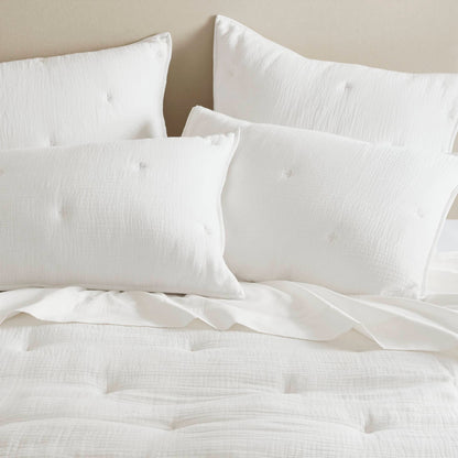 Breeze Cotton Gauze  Embroidered Euro Sham