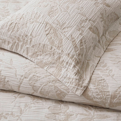 Maison Tropical Cotton Jacquard Botanical Duvet Cover Set