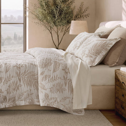 Maison Tropical Cotton Jacquard Botanical Duvet Cover Set