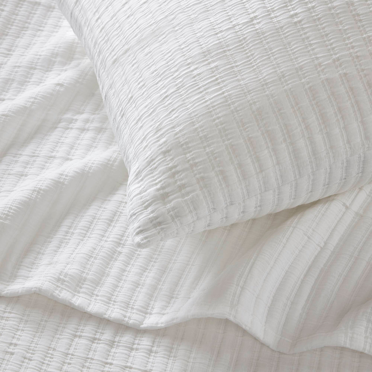 Hayden Cotton Blend Textured Knit Quilt Set