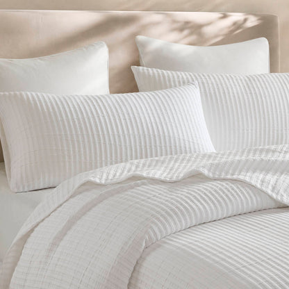 Hayden Cotton Blend Textured Knit Quilt Set