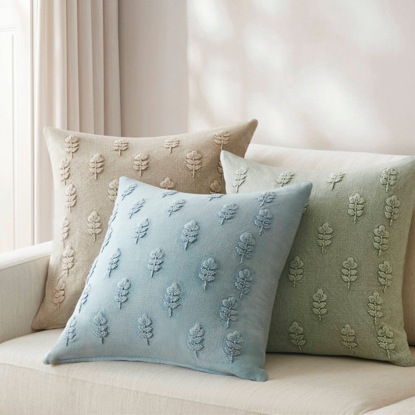 Ave Botanical 1 Piece Cotton Pillow Cover