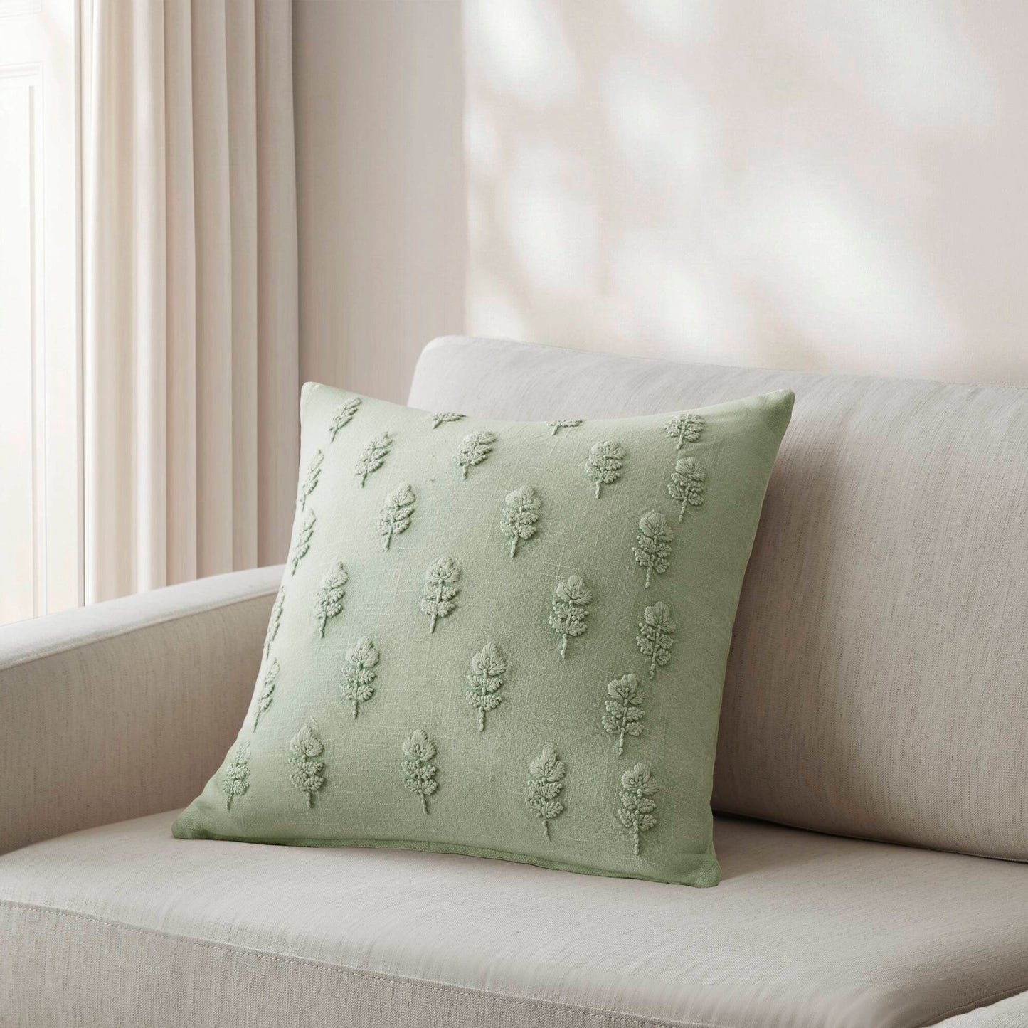 Ave Botanical 1 Piece Cotton Pillow Cover