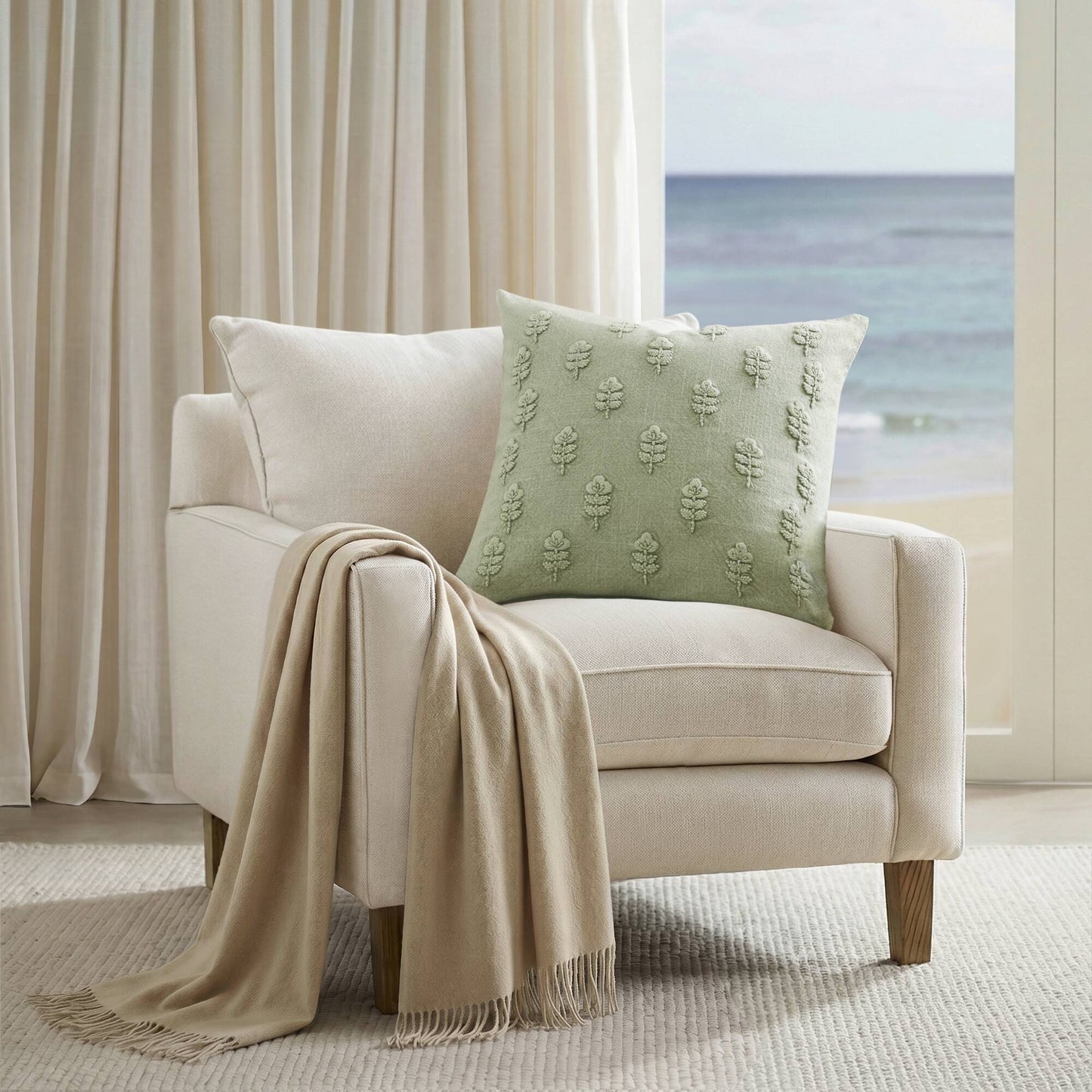 Ave Botanical 1 Piece Cotton Pillow Cover