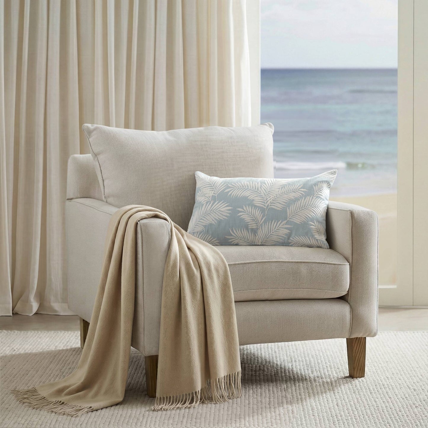 Ella Botanical 1 Piece Cotton Pillow Cover