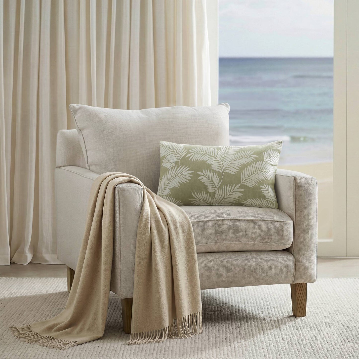 Ella Botanical 1 Piece Cotton Pillow Cover