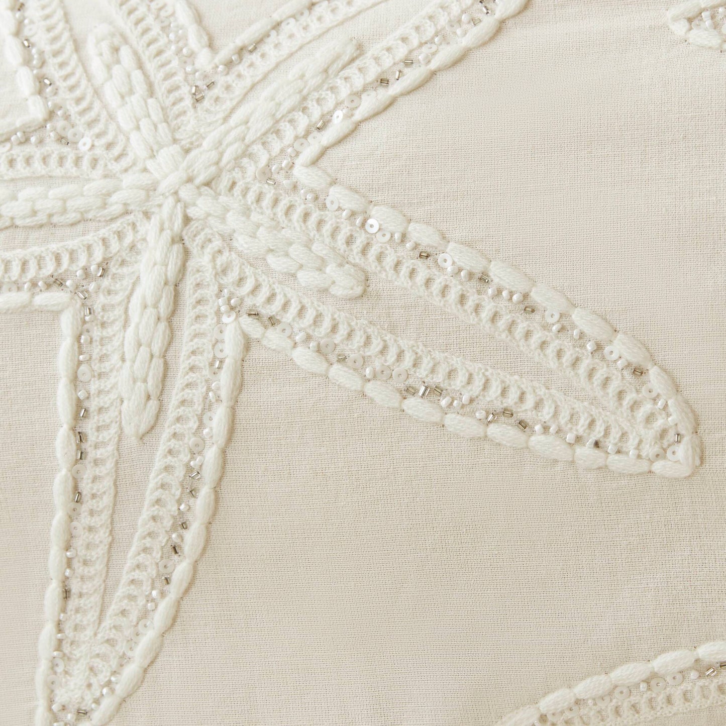 Lily Starfish 1 Piece Cotton Pillow Cover